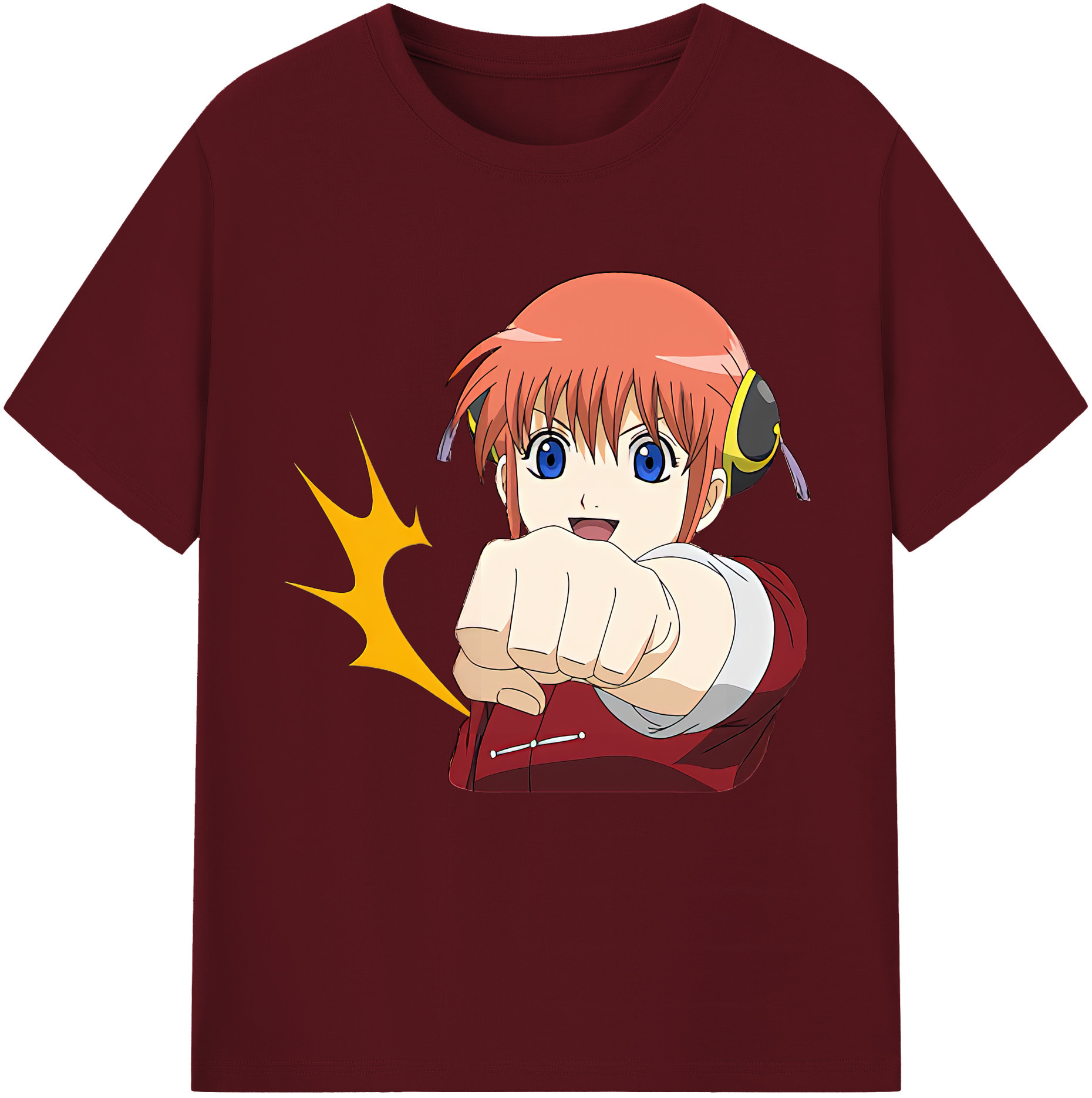 （画像用） ぎんたま 坂田銀時（さかたぎんとき） 神楽 志村新八（しむら しんぱち） GINTAMA Sakata Gintoki Kagura Shimura Shinpachi 綿100％半袖Tシャツ（フロントプリント）